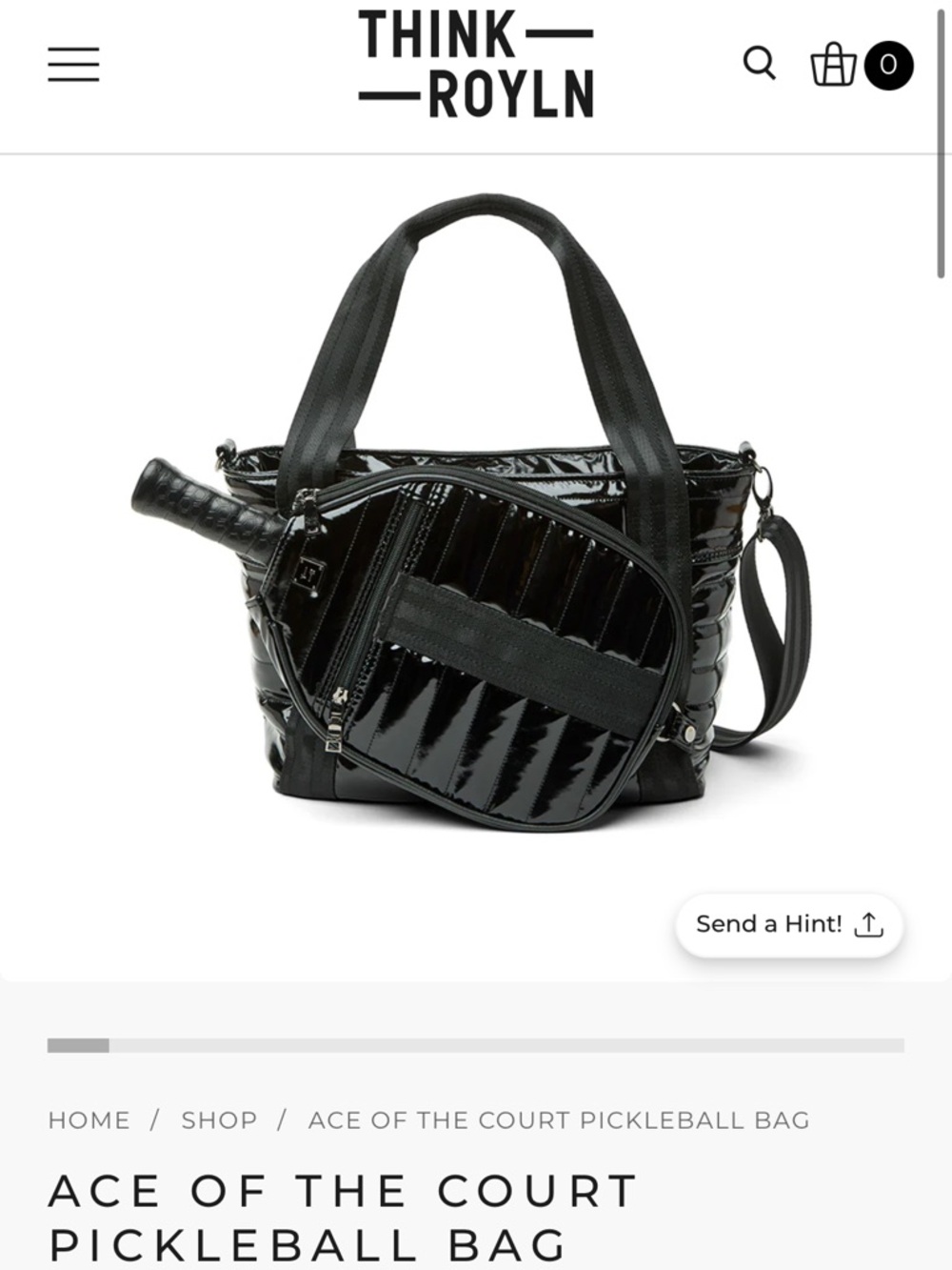 THINK ROYLN Ace of the Court PickleBall Bag